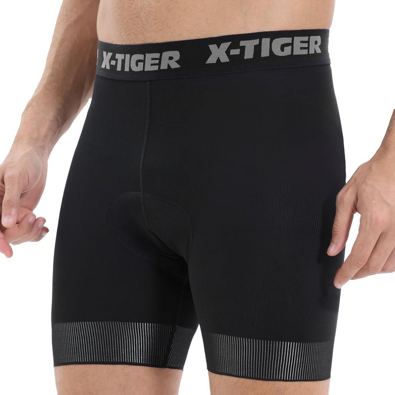 Xtiger Cycling Underwear Mens Bike Shorts 5D Padded Mountain Biking Riding Shorts with Anti-Slip Leg,Bicycle Liner Shorts - Image 2